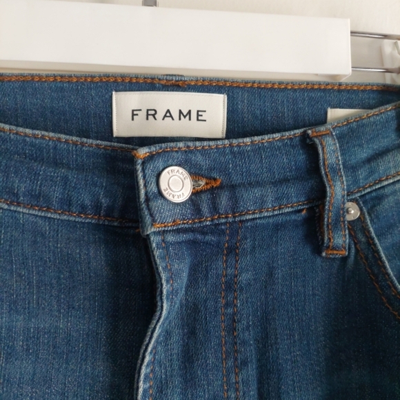 FRAME DENIM Modern Straight Leg Denim Jeans Stretch Sz 34 - Picture 4 of 8